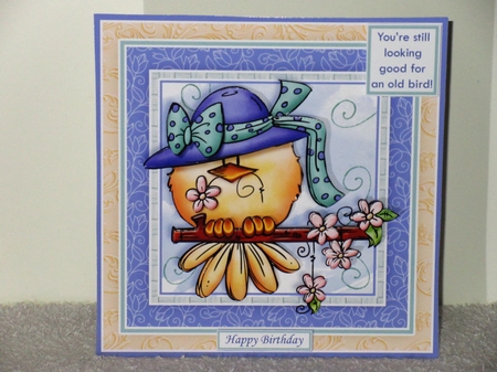 A LITTLE BIRD TOLD ME 7.5 Decoupage & Insert Mini Kit by Wayne Swan