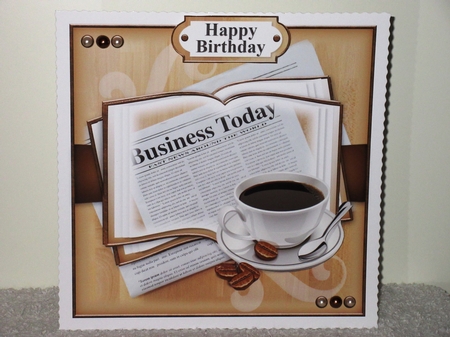 Newspaper and Coffee Open Book by Wayne Swan
