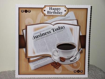 Newspaper and Coffee Open Book by Wayne Swan