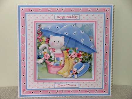 KITTEN IN BUCKET 7.5 Decoupage & Insert Kit by Wayne Swan