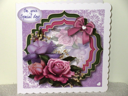 Trio Fancy frame - Belle Purple by Wayne Swan