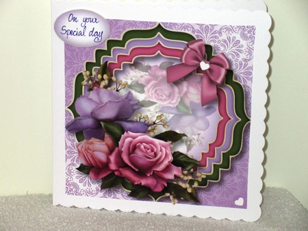 Trio Fancy frame - Belle Purple by Wayne Swan