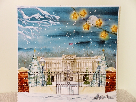 Winter in London Town Watercolour Scenes 8x8 200 Dpi by Wayne Swan