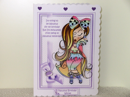 Anna Mae is fabulous for her birthday mini kit by Wayne Swan