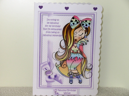 Anna Mae is fabulous for her birthday mini kit by Wayne Swan