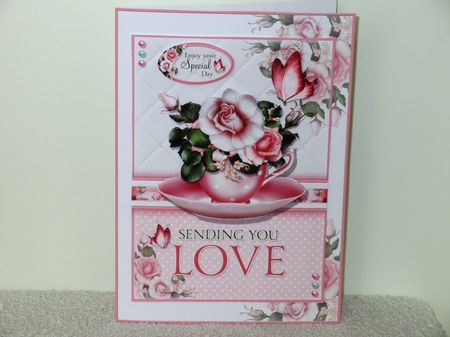 Sending You Love - Pink Teacup by Wayne Swan