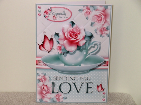 Sending You Love - Mint Teacup by Wayne Swan