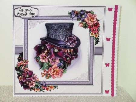 Hat With Flowers 8x8 Mini KIt by Wayne Swan