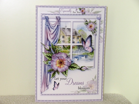 The Country Cottage Through the Window by Wayne Swan