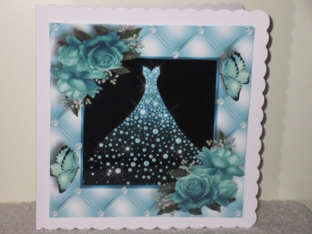 The Diamond Gown - Aqua by Wayne Swan