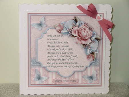 ALWAYS KIND OF LOVE VERSE or BLANK 7.5 Decoupage & Insert Mini Kit by Wayne Swan