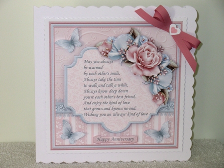 ALWAYS KIND OF LOVE VERSE or BLANK 7.5 Decoupage & Insert Mini Kit by Wayne Swan