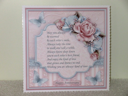 ALWAYS KIND OF LOVE VERSE or BLANK 7.5 Decoupage & Insert Mini Kit by Wayne Swan