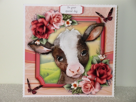Adorable Brown & White Goat 8x8 Mini Kit by Wayne Swan
