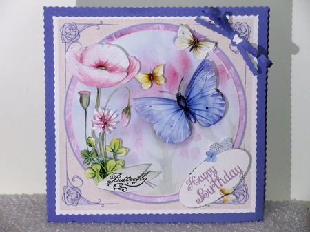 Wings of a Butterfly 7x7 Card Front & Insert Mini Kit by Wayne Swan