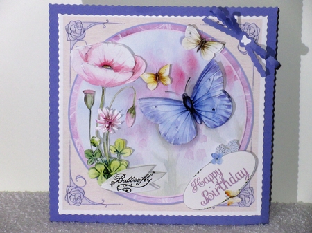 Wings of a Butterfly 7x7 Card Front & Insert Mini Kit by Wayne Swan