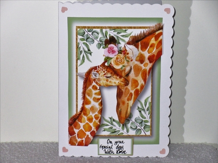 Mummy & Me - Giraffes by Wayne Swan