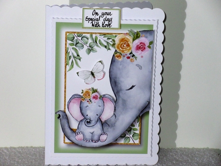 Mummy & Me - Elephants by Wayne Swan