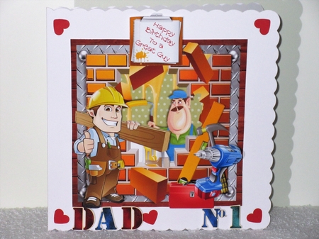 The Handyman Can 7x7 Card Front & Insert Mini Kit by Wayne Swan