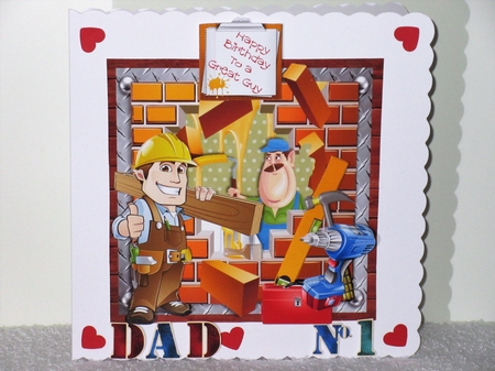 The Handyman Can 7x7 Card Front & Insert Mini Kit by Wayne Swan