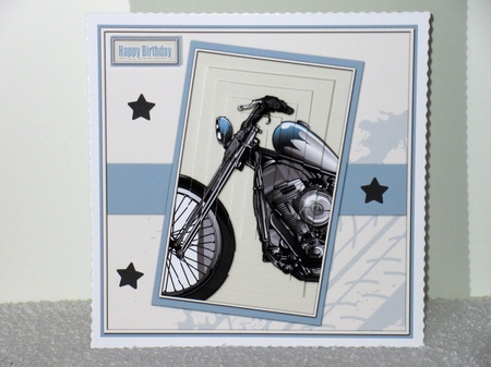Retro Motorcycle 8x8 pyramage Mini KIt by Wayne Swan