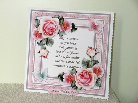CHOICE OF VERSES & ROSES All Occasions 7.5 Decoupage & Insert Kit by Wayne Swan
