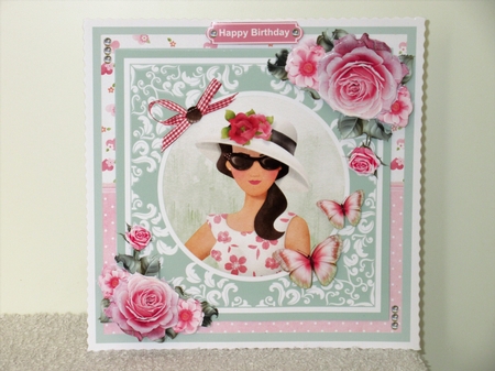 Chic Lady Card Mini Kit & Decoupage by Wayne Swan