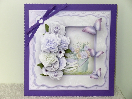 Roses and Butterflies - Wavy Frame Card Mini Kit by Wayne Swan