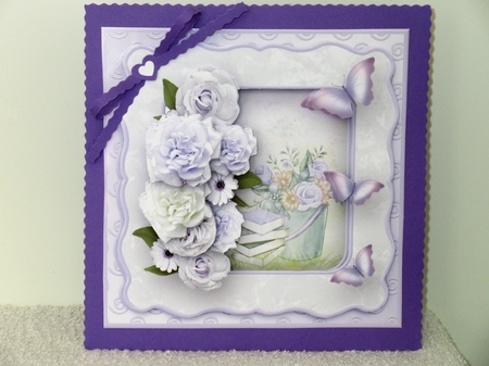 Roses and Butterflies - Wavy Frame Card Mini Kit by Wayne Swan