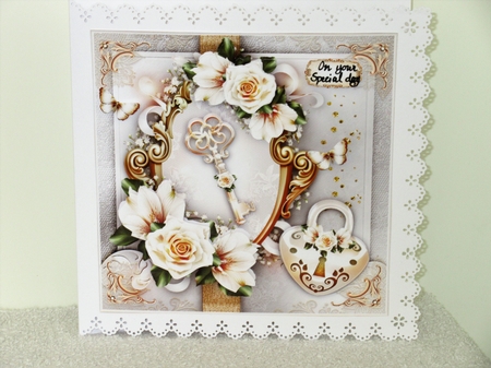 Wedding Anniversary Cake and Decoration Card Mini Kit by Wayne Swan