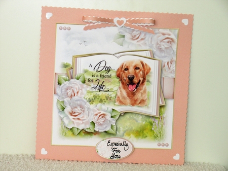 A Dog is a Friend for Life...Golden Labarador by Wayne Swan
