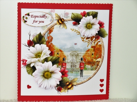 8x8 London town with flowers choice of scenes 2 mini kit by Wayne Swan