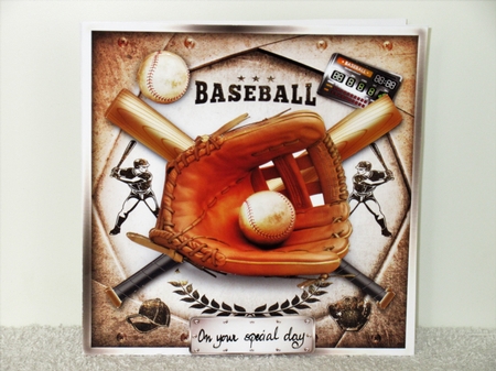 Male Birthday Baseball Card Mini Kit by Wayne Swan