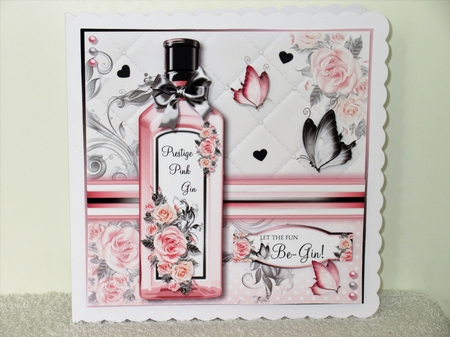 7x7 Drink Pink Gin Responsibly...Don`t Spill it! by Wayne Swan