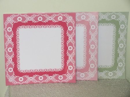 Lace Papers Set 1 (Floral Family Color Palette) by Wayne Swan