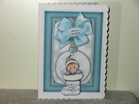 A5 Baby Boy Stocking Bauble Mini Kit by Wayne Swan