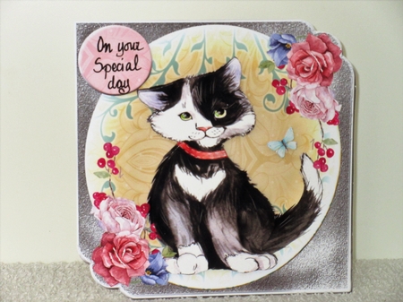 Mini Kit - Birthday Wishes # 6 - Cute Kitty by Wayne Swan