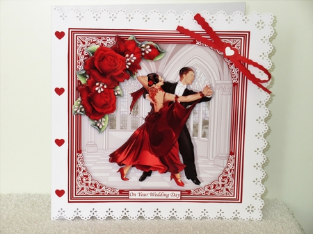 RUBY STRICTLY COME DANCING 7.5 Decoupage & Insert Mini Kit by Wayne Swan