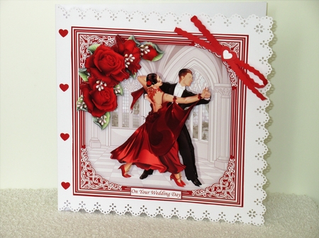 RUBY STRICTLY COME DANCING 7.5 Decoupage & Insert Mini Kit by Wayne Swan