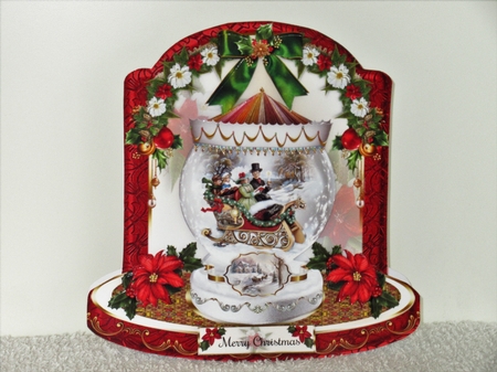 Christmas Sleigh Ride Snowglobe Mini Page Kit by Wayne Swan