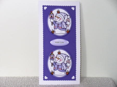 Chilly With Bird House Bauble Lilac Mini Kit by Wayne Swan