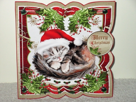 Mini Kit - Xmas- #1- Vintage kitty by Wayne Swan
