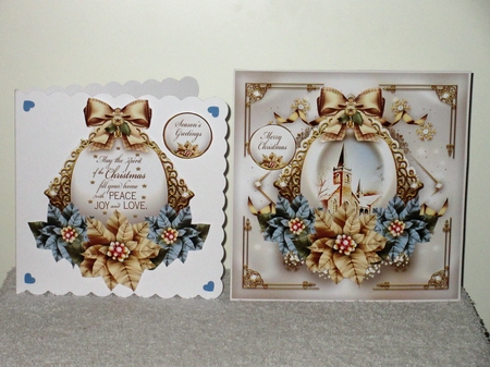 Christmas Gold Poinsettia with Verse Mini Kit by Wayne Swan