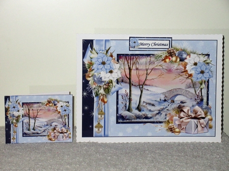 The snowy Christmas scene mini kit 1 by Wayne Swan