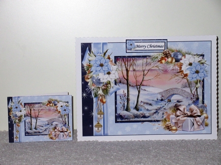 The snowy Christmas scene mini kit 1 by Wayne Swan