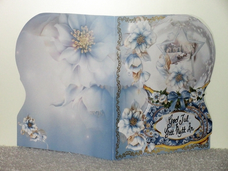 Christmas Floral Snowglobe Shaped Mini Page Kit by Wayne Swan