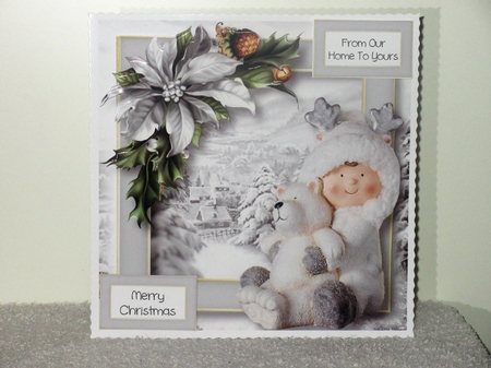 Warm Grey Christmas - Polar Bear by Wayne Swan