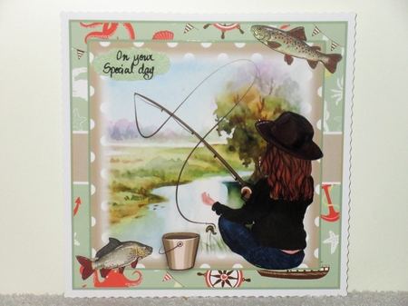 Gone Fishing Female by Wayne Swan