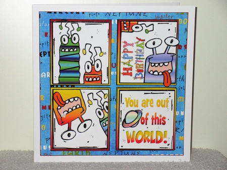 7x7 out of this world birthday mini kit by Wayne Swan
