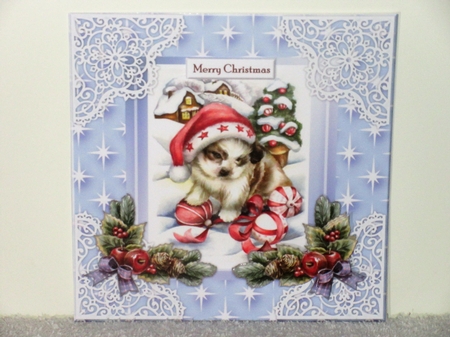 Mk Cute Puppy In The Snow Mini Kit by Wayne Swan